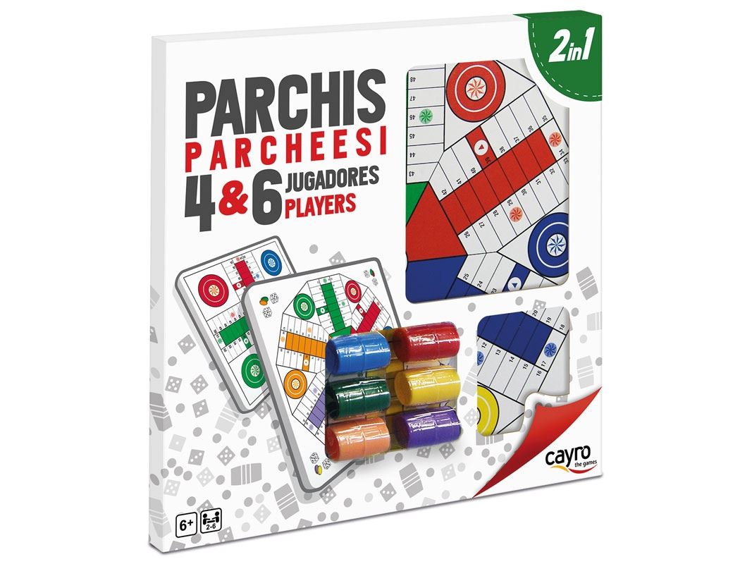 tablero parchis 4 y 6 madera