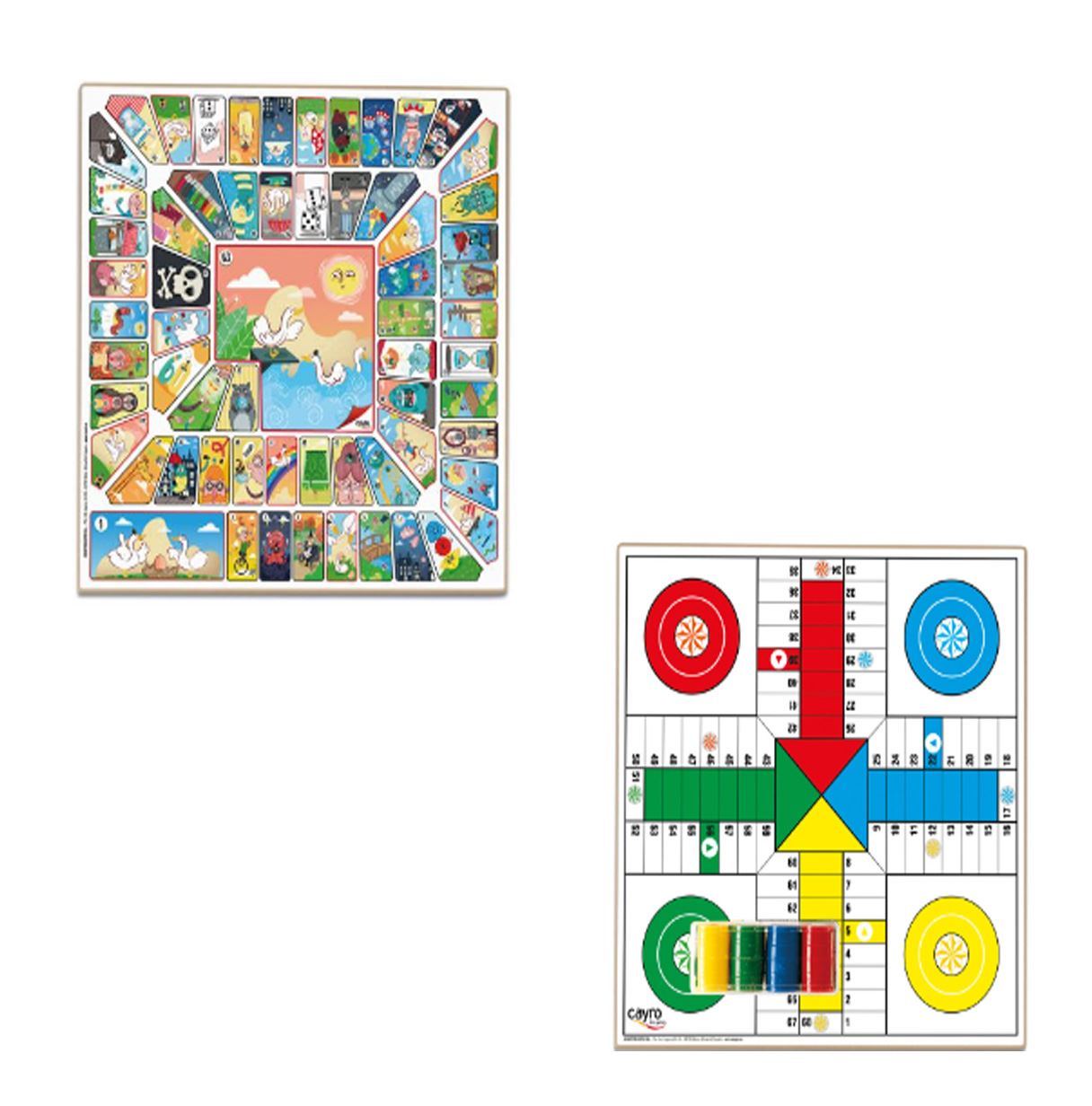 tablero parchis/oca con accesorios   (cayro - 138/a )