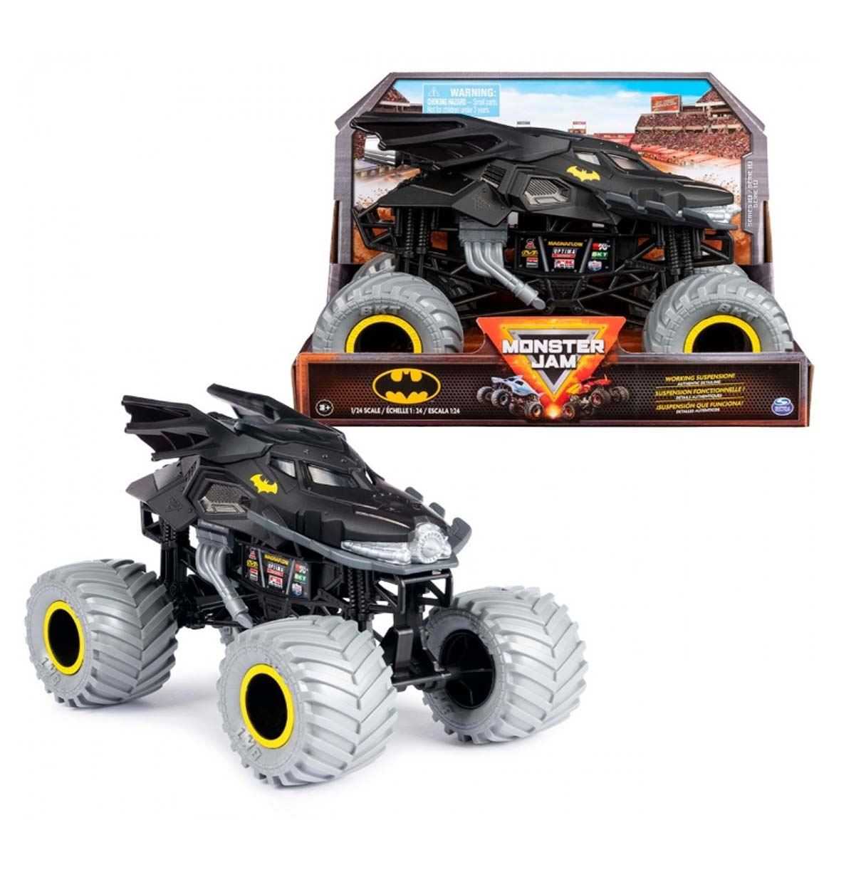 monster jam 1:24 batman die cast   (spin master - 6067612)