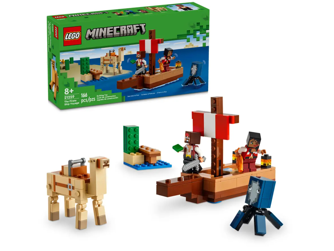 lego minecraft el viaje en el barco pirata ( 21259)