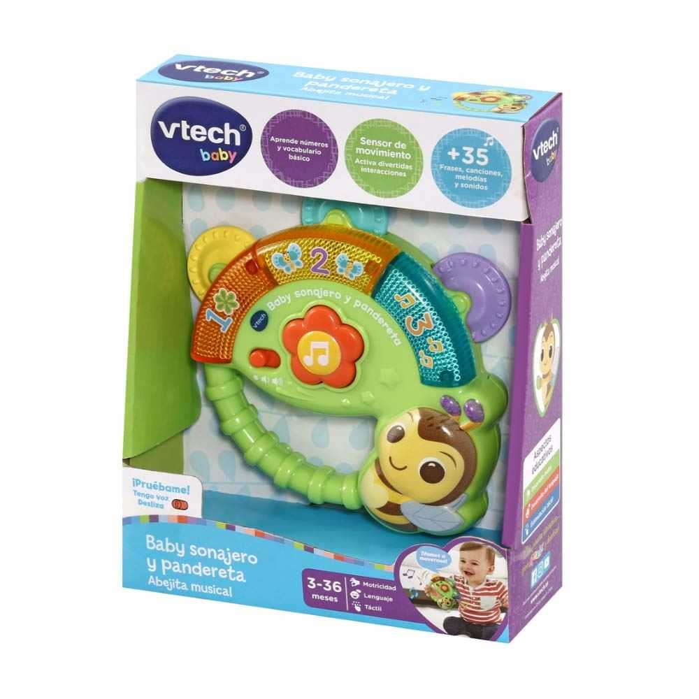 vtech baby sonajero y pandereta abejita (558622)