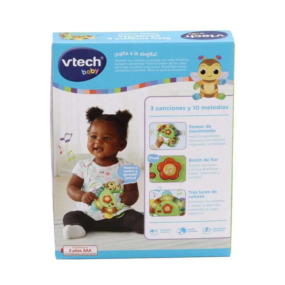 vtech baby sonajero y pandereta abejita (558622)