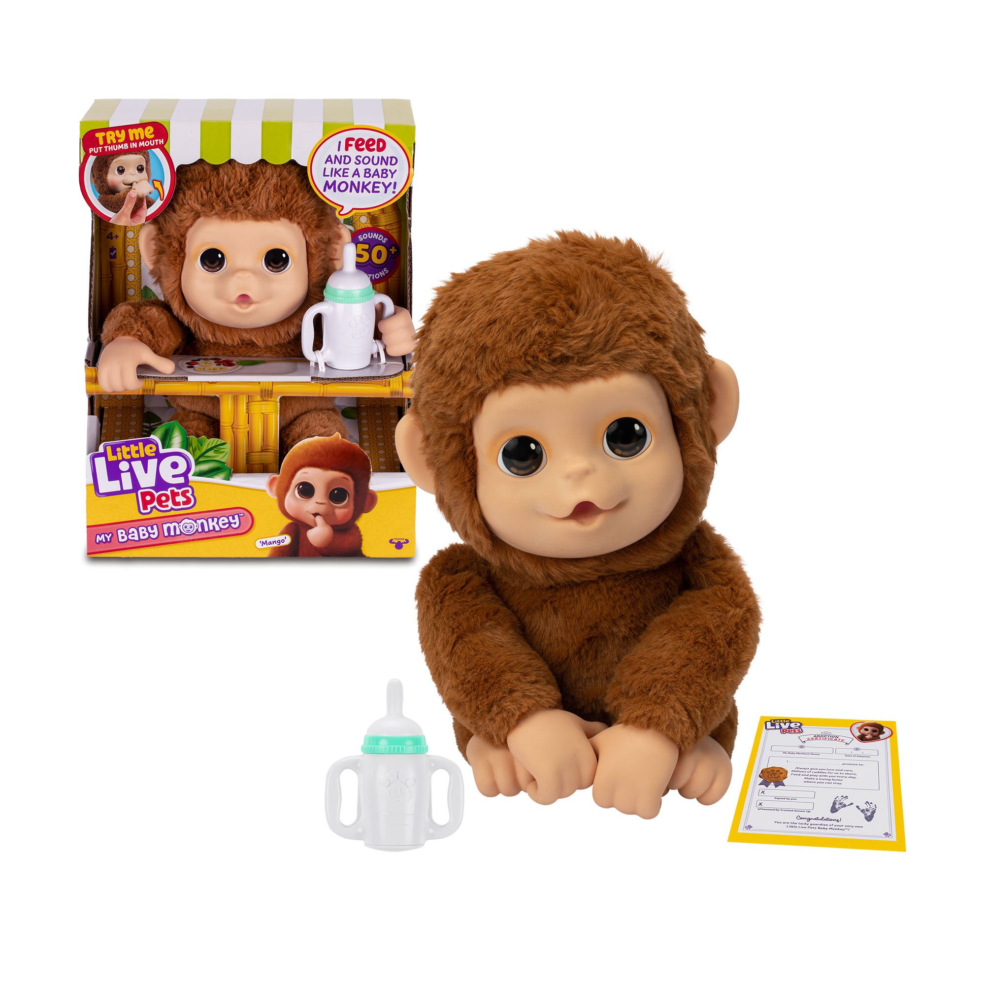 little live pets my baby monkey ( famosa - lp500000 )