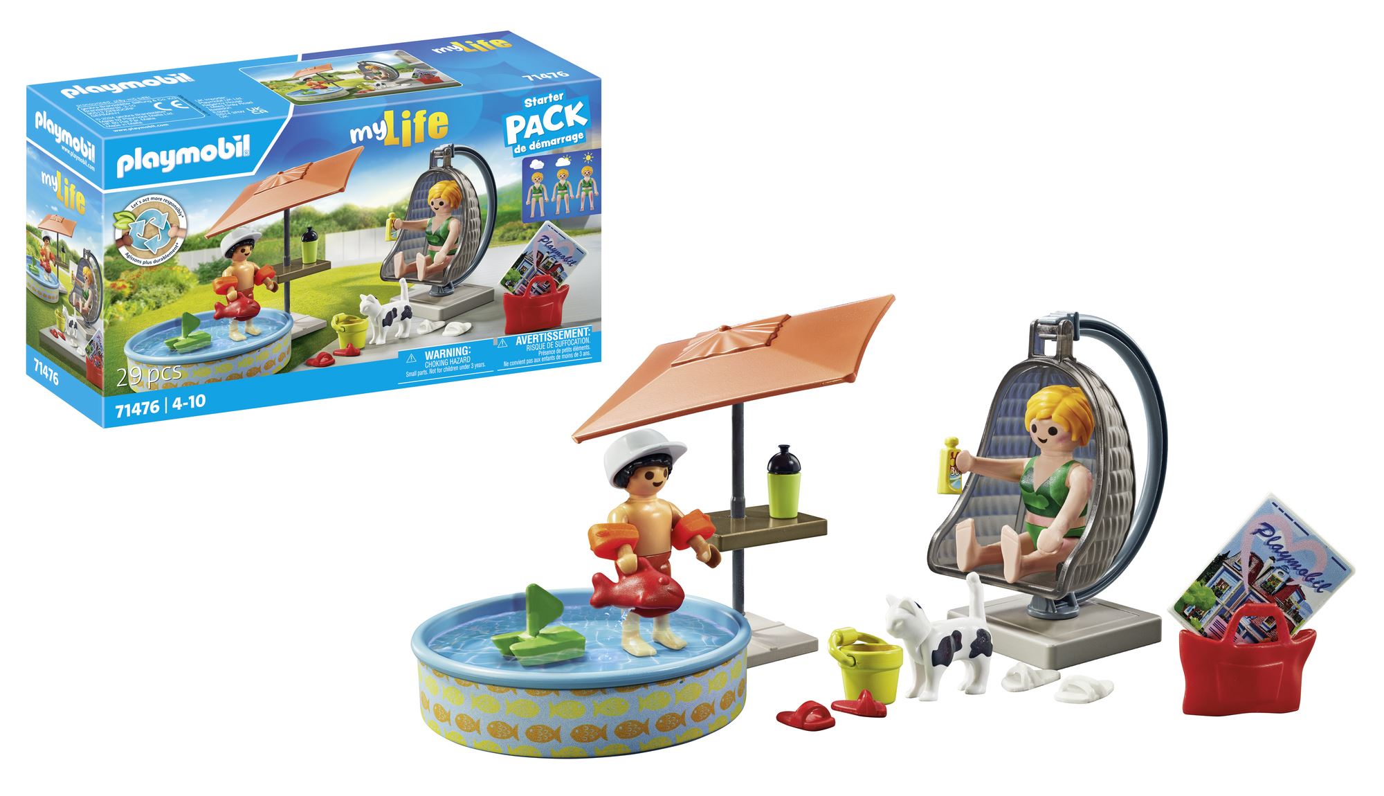 playmobil starter diversion  en jardin (71476)