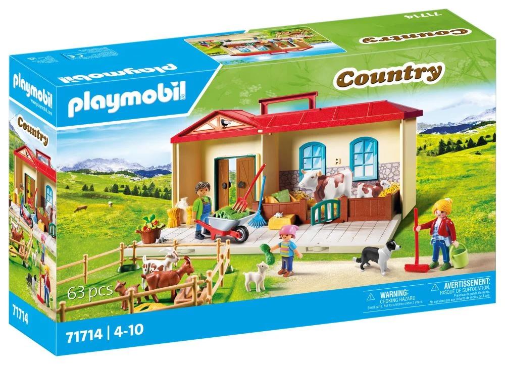 playmobil country granja maletin (71714)