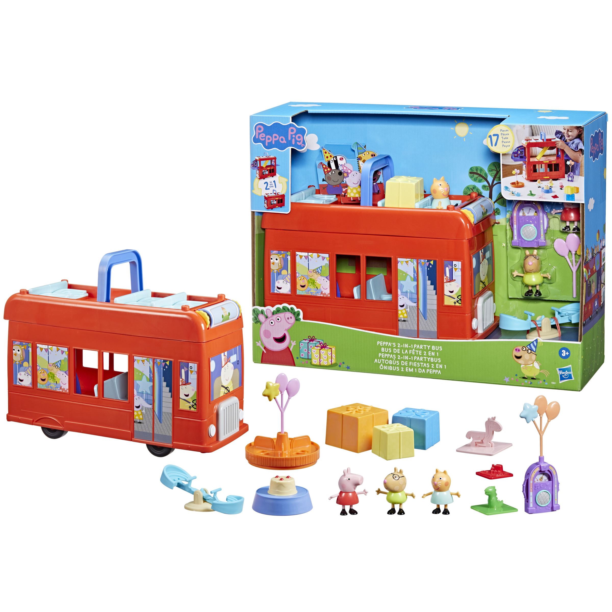 peppa pig autobus de fiesta 2 en 1 ( hasbro - f88815l0)