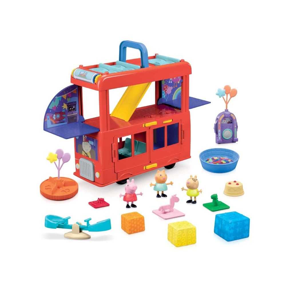 peppa pig autobus de fiesta 2 en 1 ( hasbro - f88815l0)