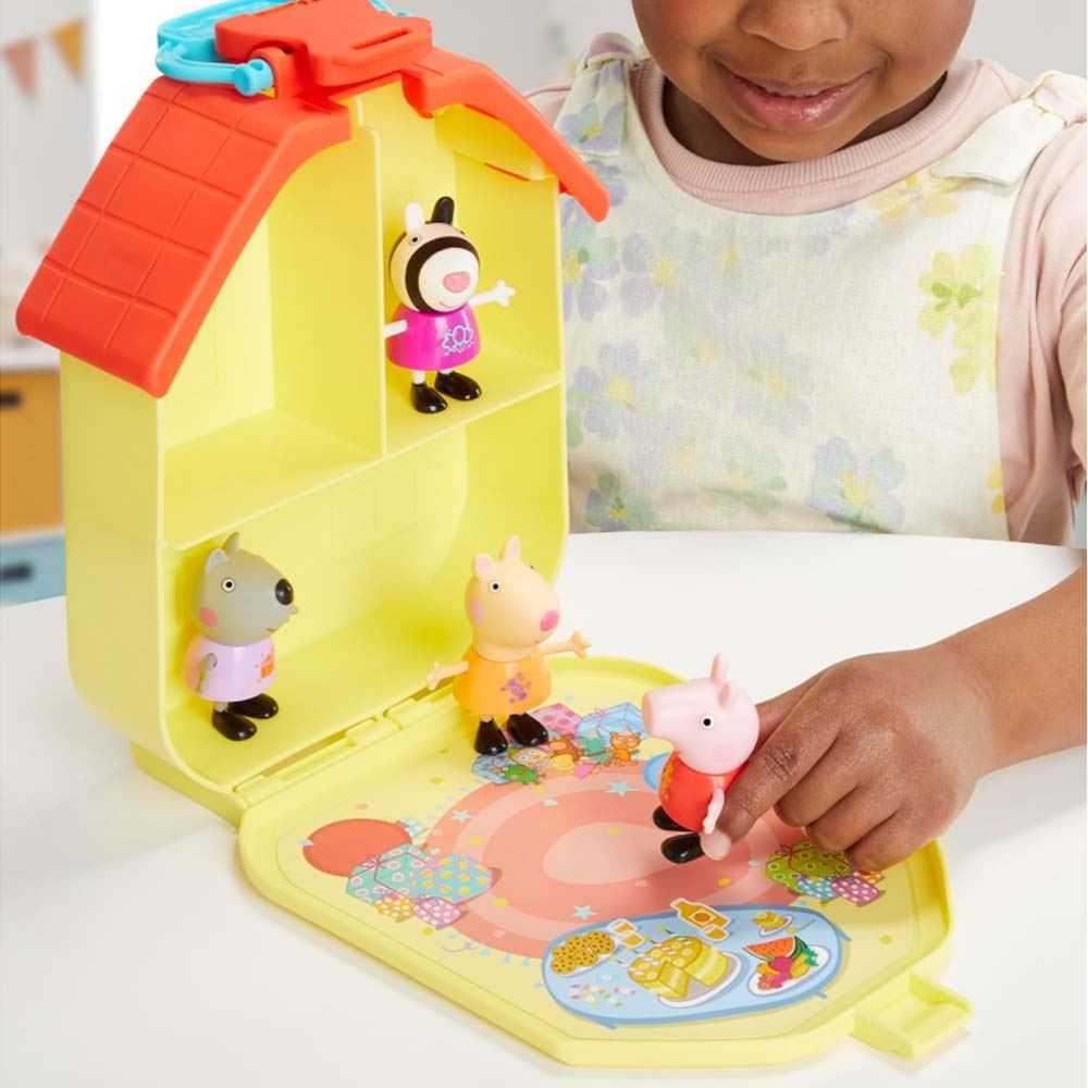 peppa pig casita de fiesta portatil ( hasbro - f88885l0 )