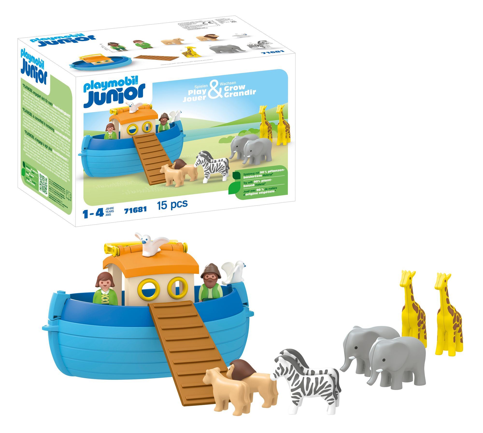 playmobil junior arca de noe maletin (71681)