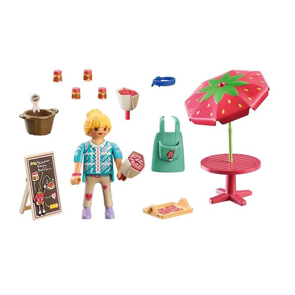 playmobil puesto mermeladas caseras (71445)