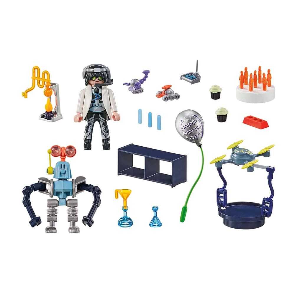 playmobil gift set investigador robot (71450)