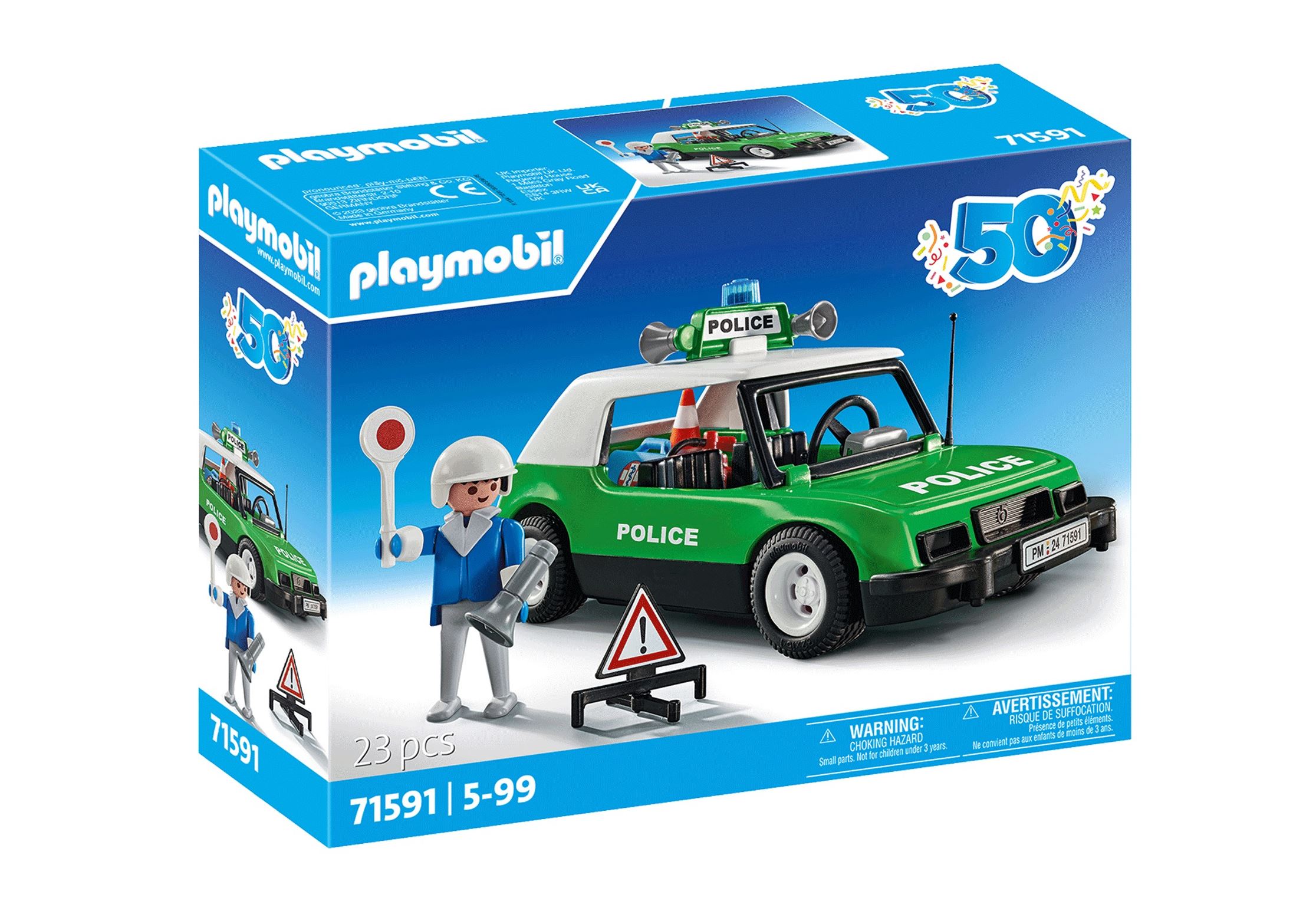 playmobil coche policia clasico ( 71591)