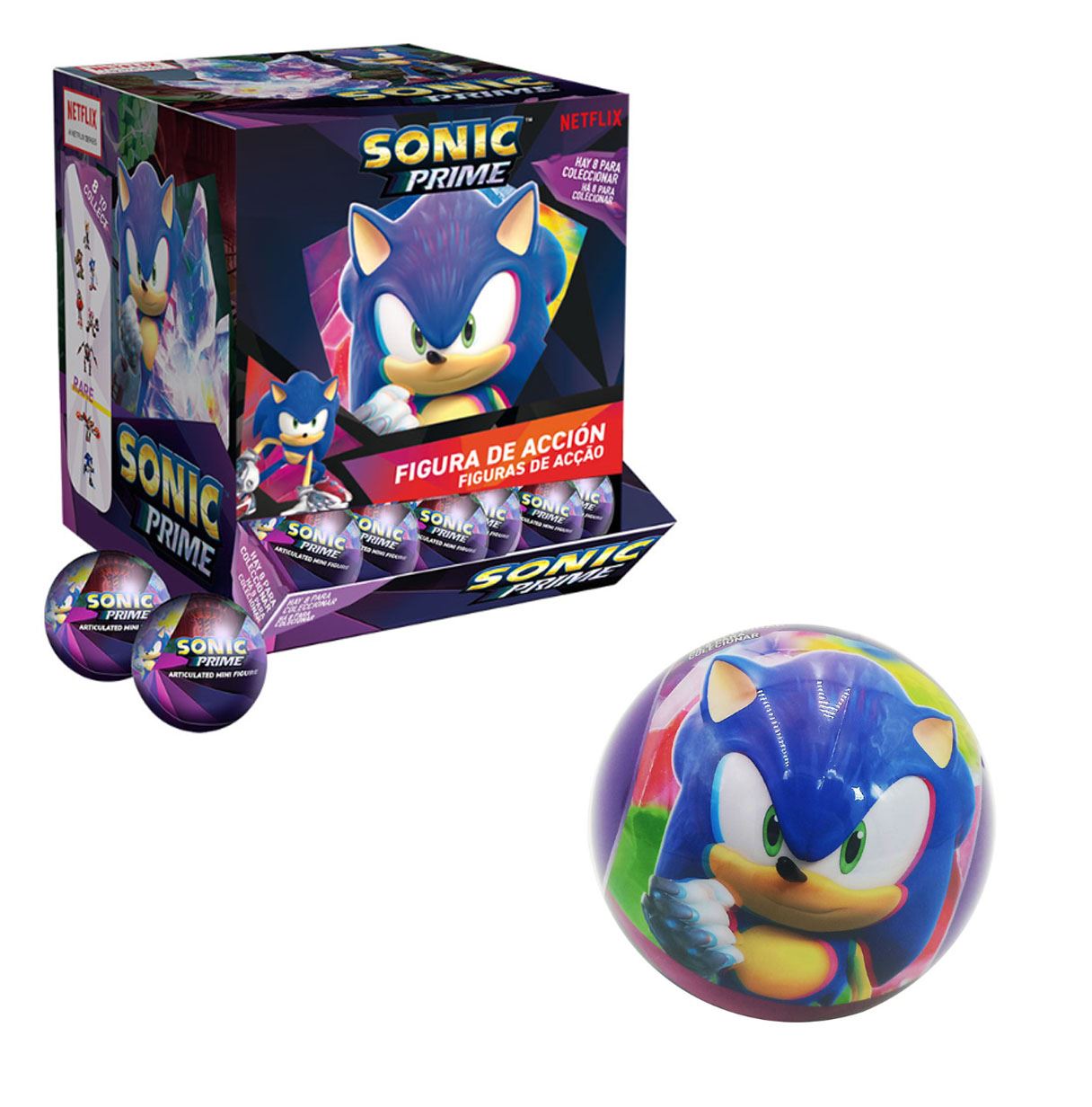 sonic figura articulada sorpresa (bizak - 641160008)