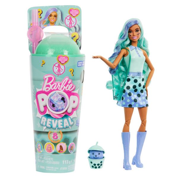 barbie pop reveal te burbujas te verde (mattel - htj21)