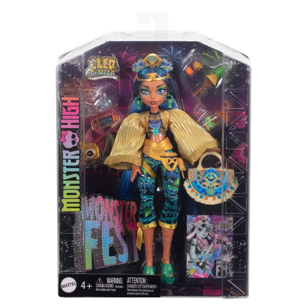 monster high fiesta muÑeca cleo de nile (mattel - hxh81)