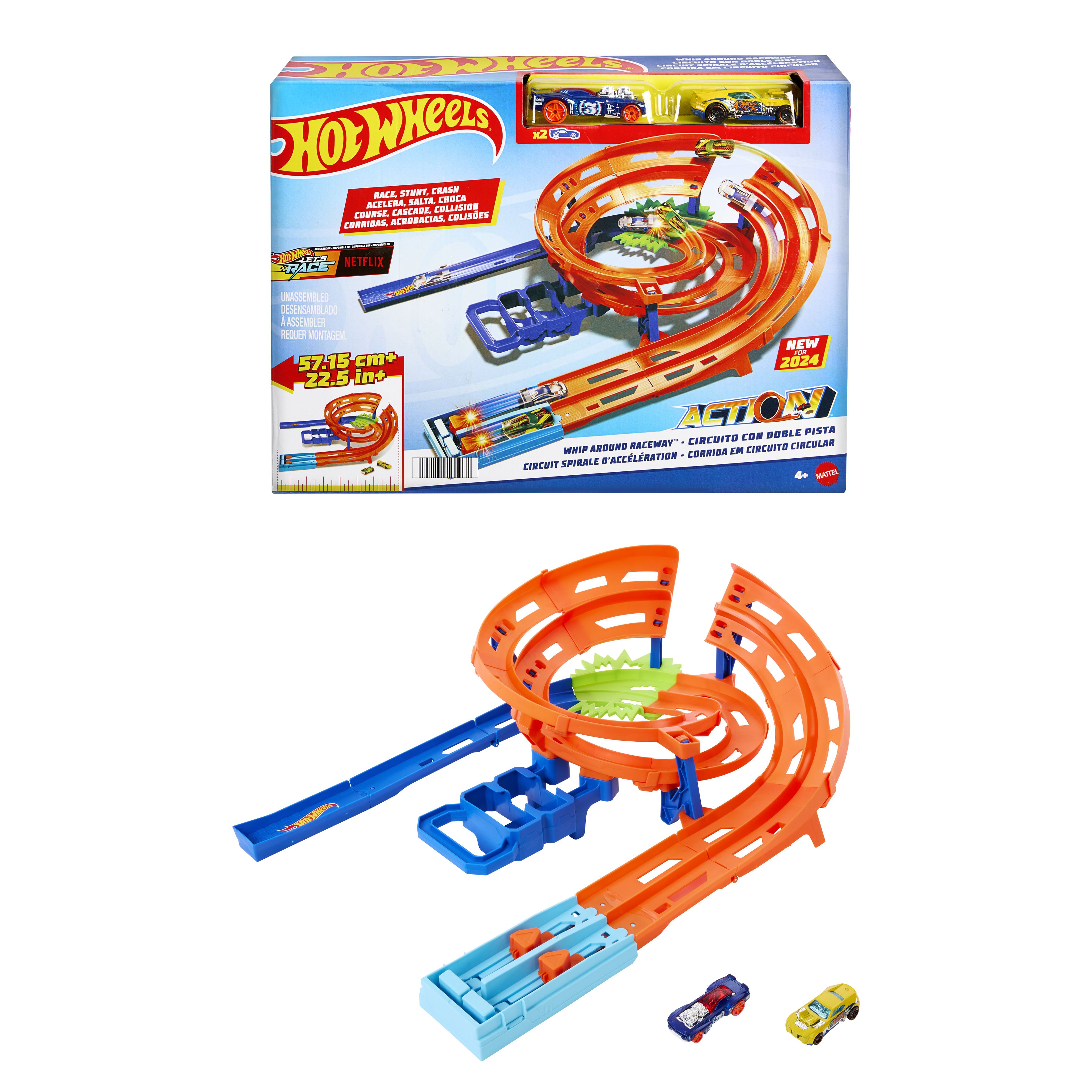 hot wheels action choque en la pista (mattel - htk17)