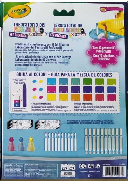 crayola set recarga laboratorio olorosos (crayola - 25-5967)