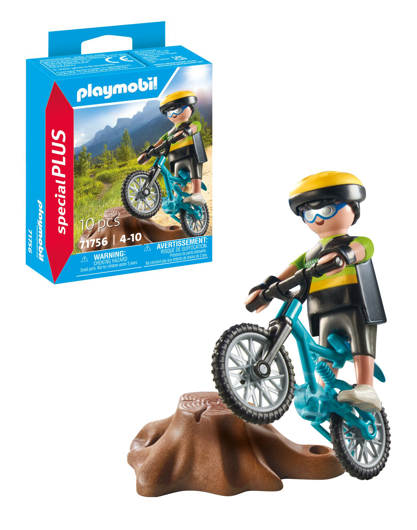 playmobil ciclista de montaÑa (71756)