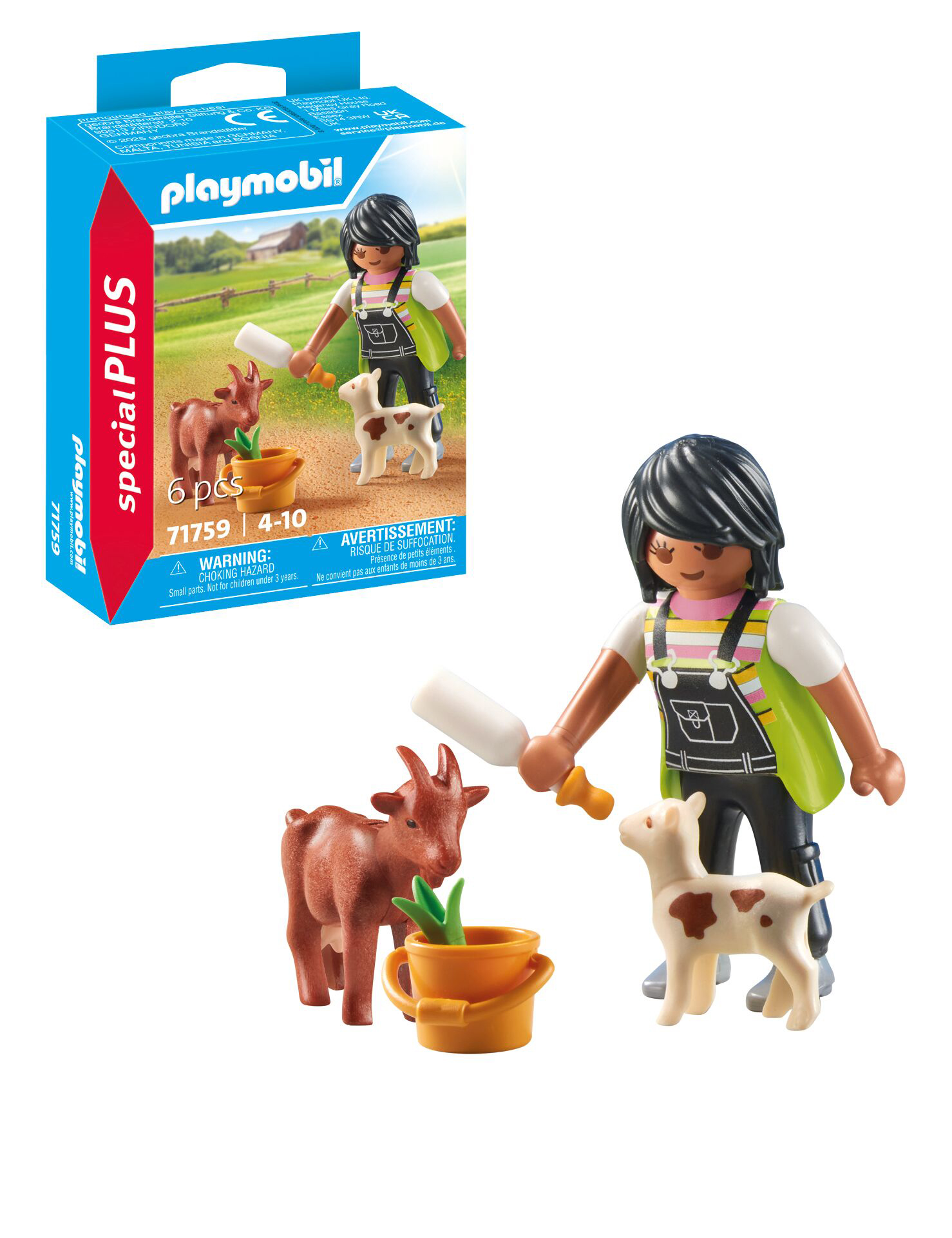 playmobil mujer con cabras (71759)