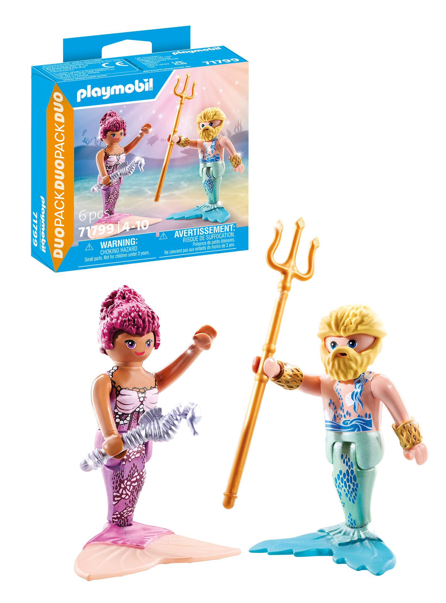 playmobil sirena y triton (71799)