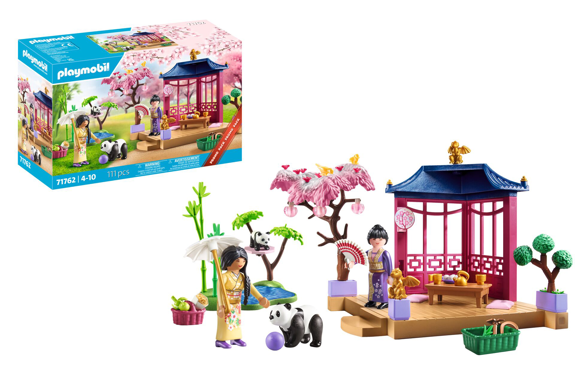 playmobil jardin asiatico con panda ( 71762)