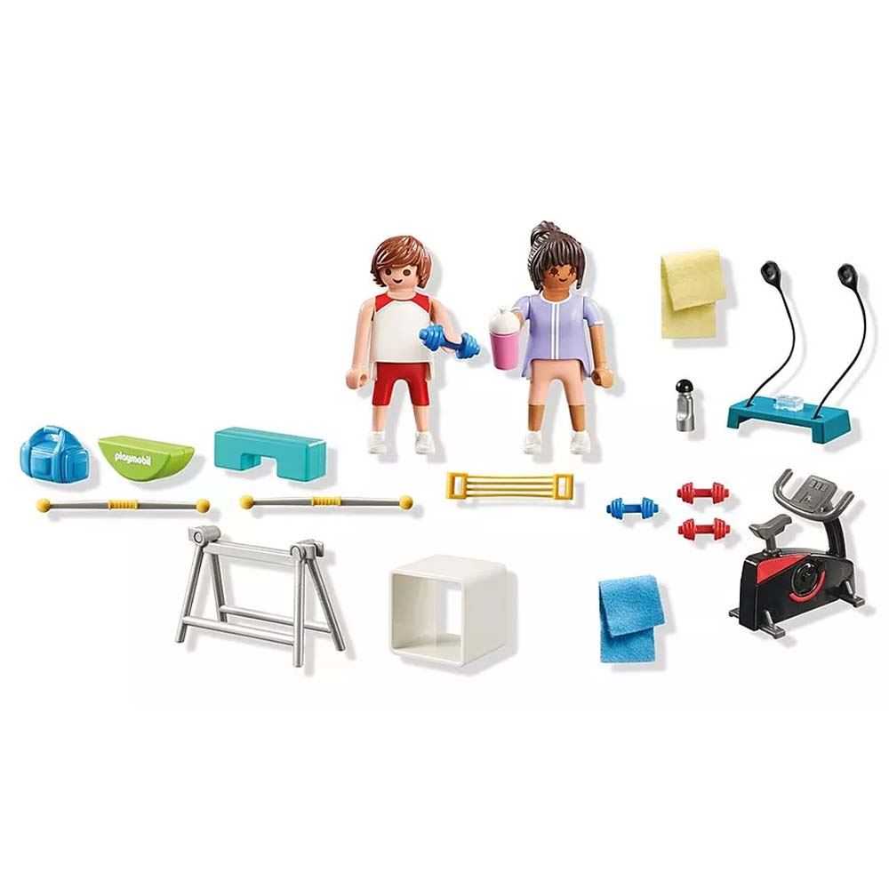 playmobil entrenamiento fitness (71806)