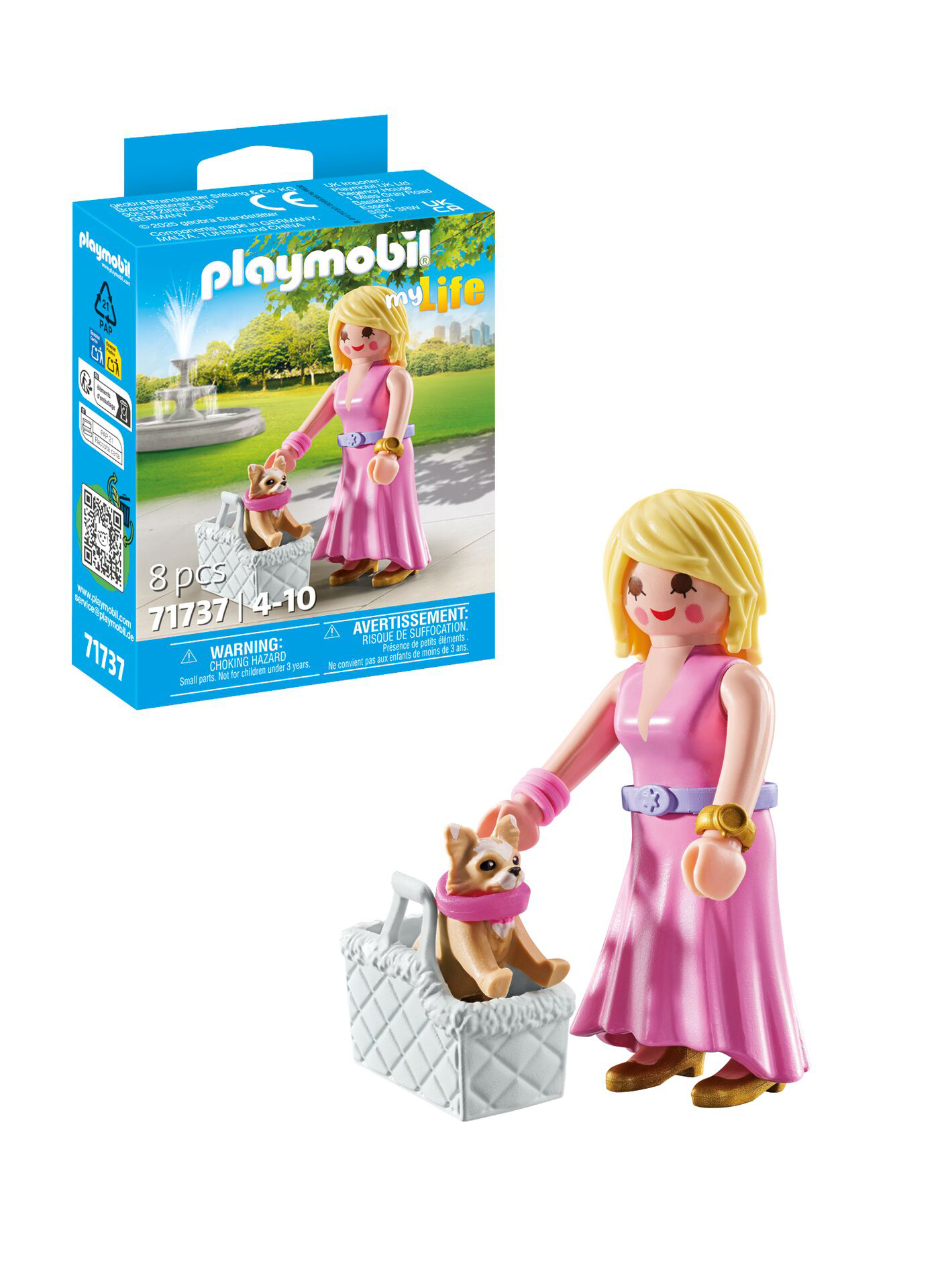 playmobil it-girl con chihuahua (71737)