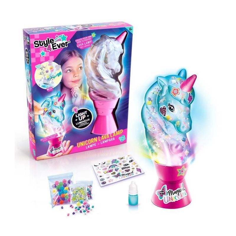 style 4 ever unicornio lava lamp (canal toys -  ofg297)