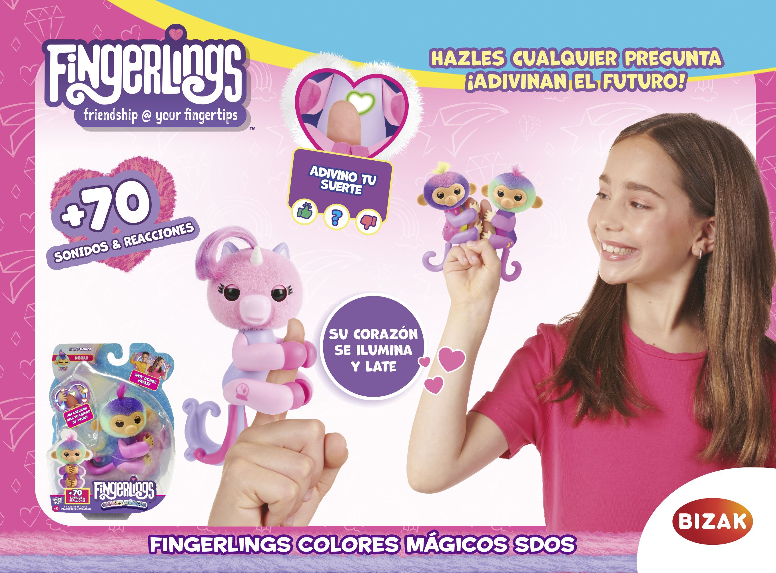 fingerlings colores magicos surtidos (bizak - 61853181)