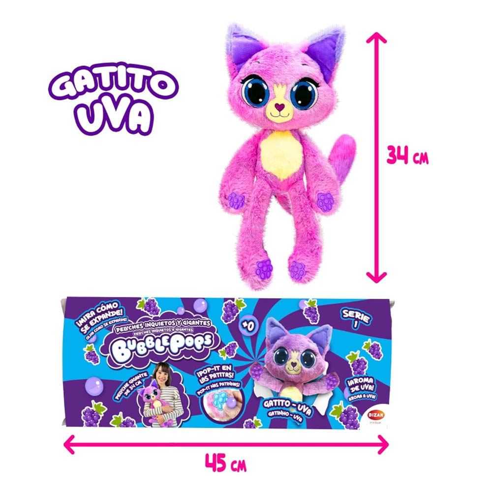 bubble pops peluche surtidos coleccionable (bizak -  64492004)