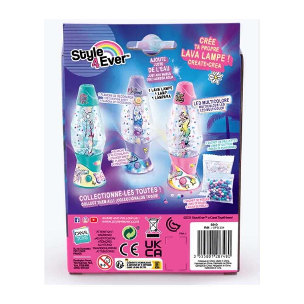 style 4 ever deco mini lava lamp diy ( canal toys - ofg234 )