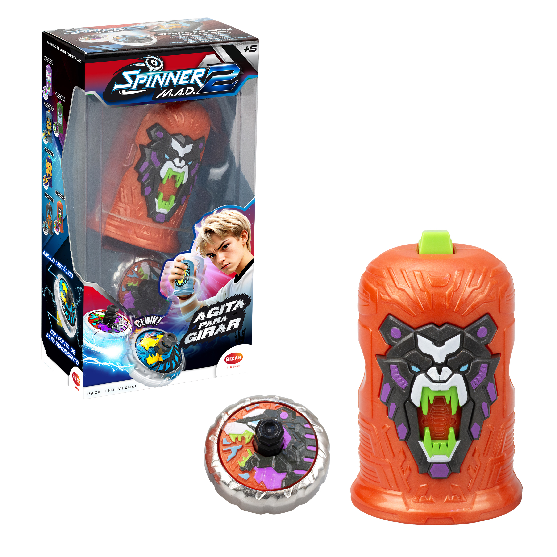 spinner mad 2 shake pack individual (bizak - 62006323)