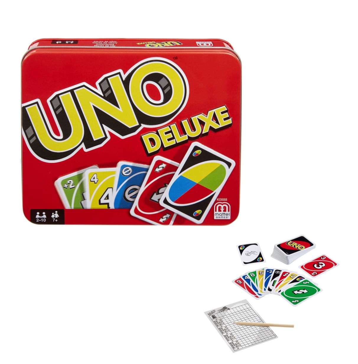 Mattel® Juego de cartas UNO Deluxe