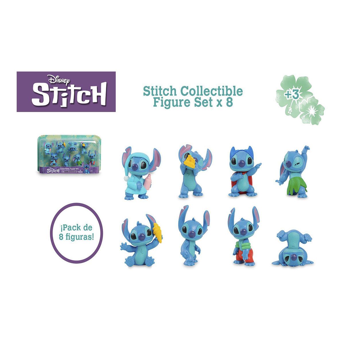 Lilo & Stitch Figuras Set De Disney Para Niñas