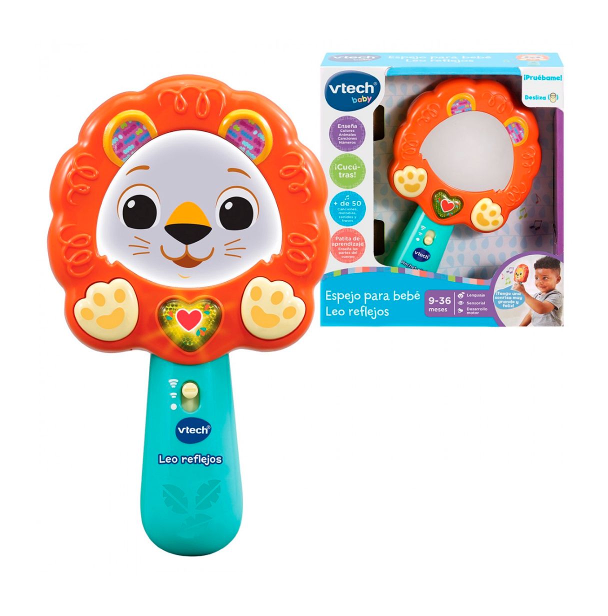 vtech espejo para bebe leo reflejos