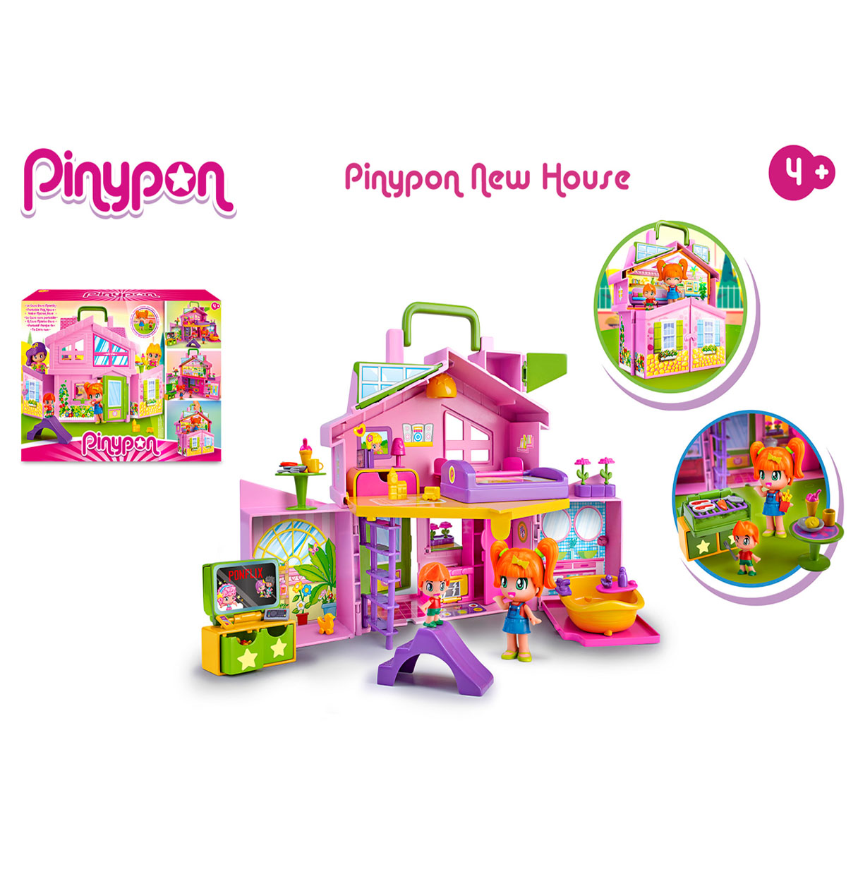 pinypon casa rosa maletin (famosa -700017012)
