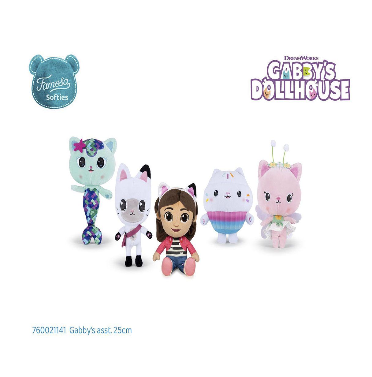 peluche gabby´s dollhouse 25 cm surtidos ( famosa - 760021141)