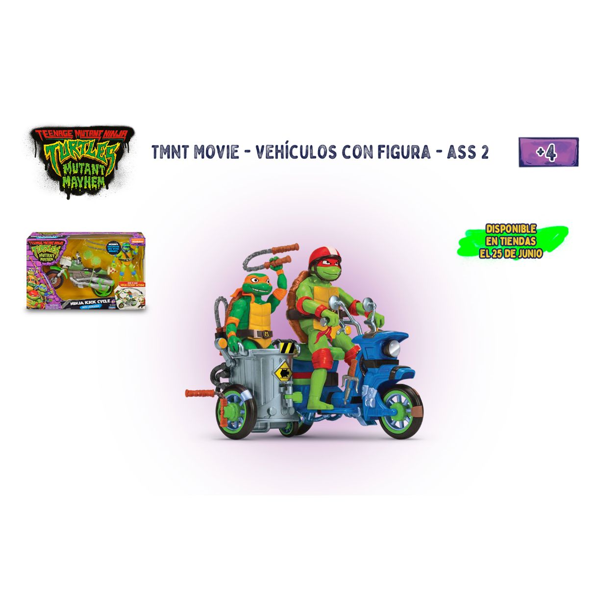 tmnt movie vehiculos con figura surtidas (famosa - tu803000)