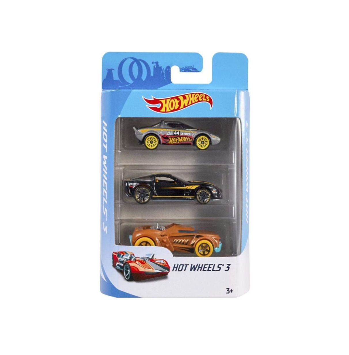 hot wheels pack 3 coches surtidos ( k5904 - mattel)