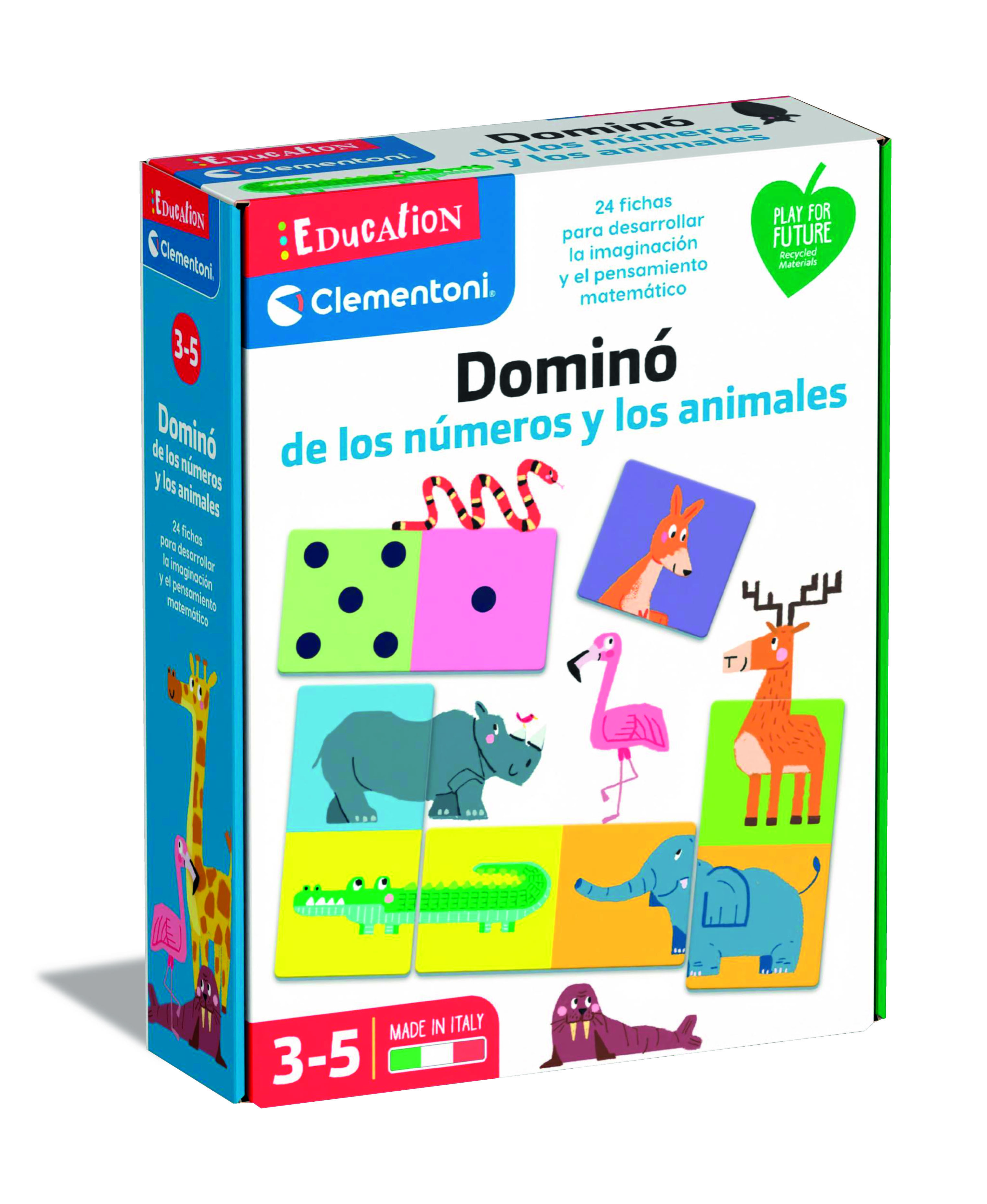 domino numeros y animales