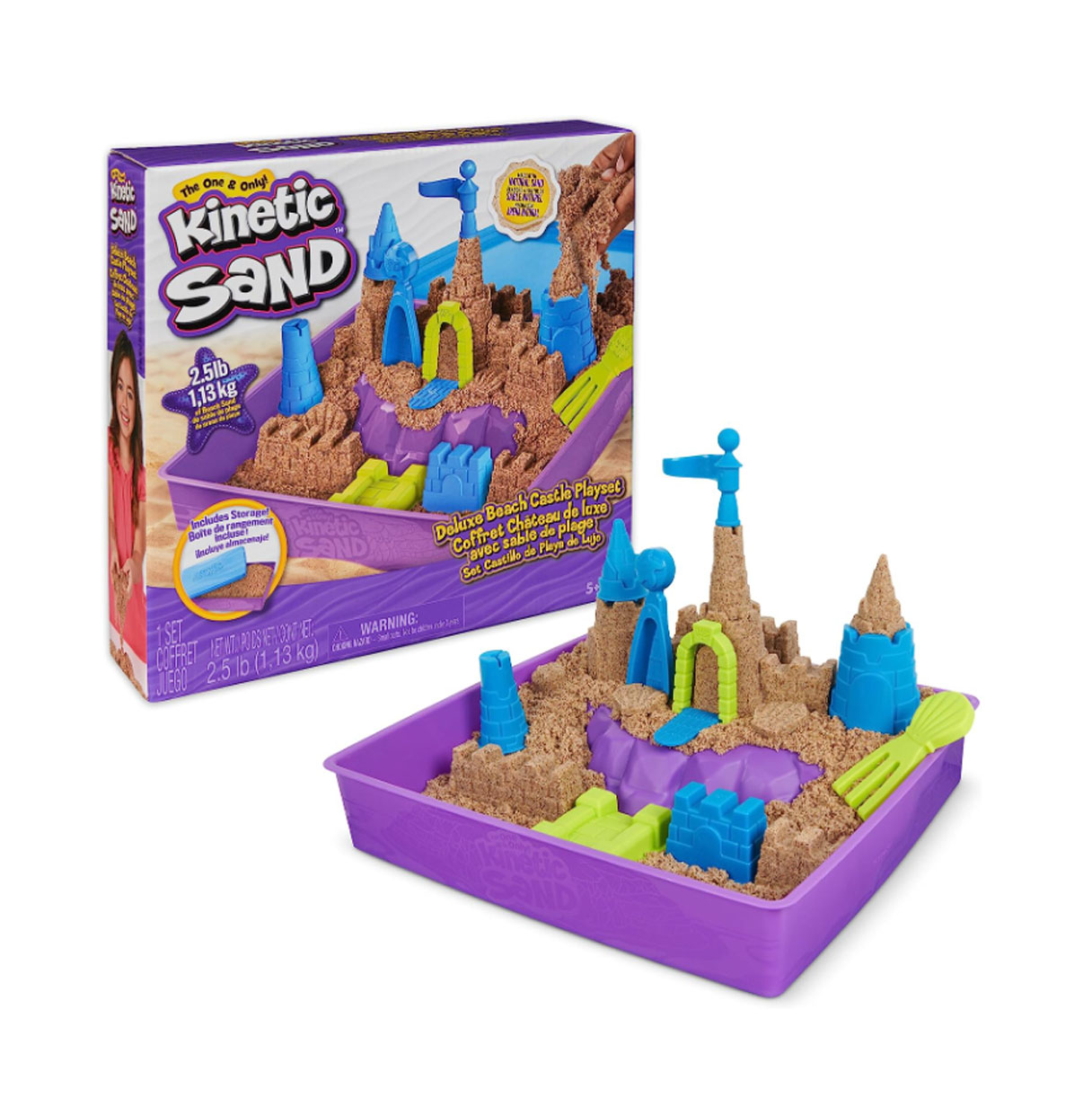 kinetic sand set de playa de lujo ( spin master - 6067801)