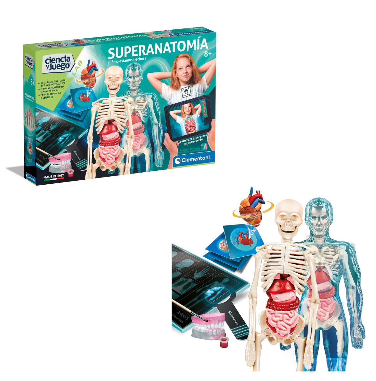 ciencia y juego superanatomia (clementoni  - 55509)