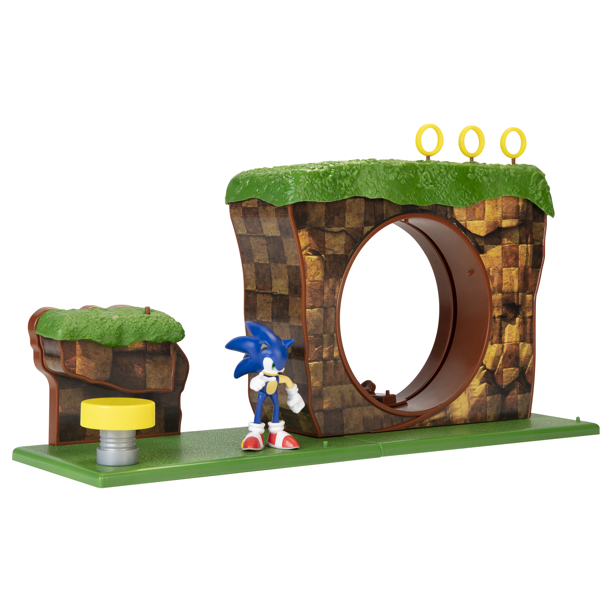 sonic playset colina verde con figura  (jakks pacific - 403934-rf2 )