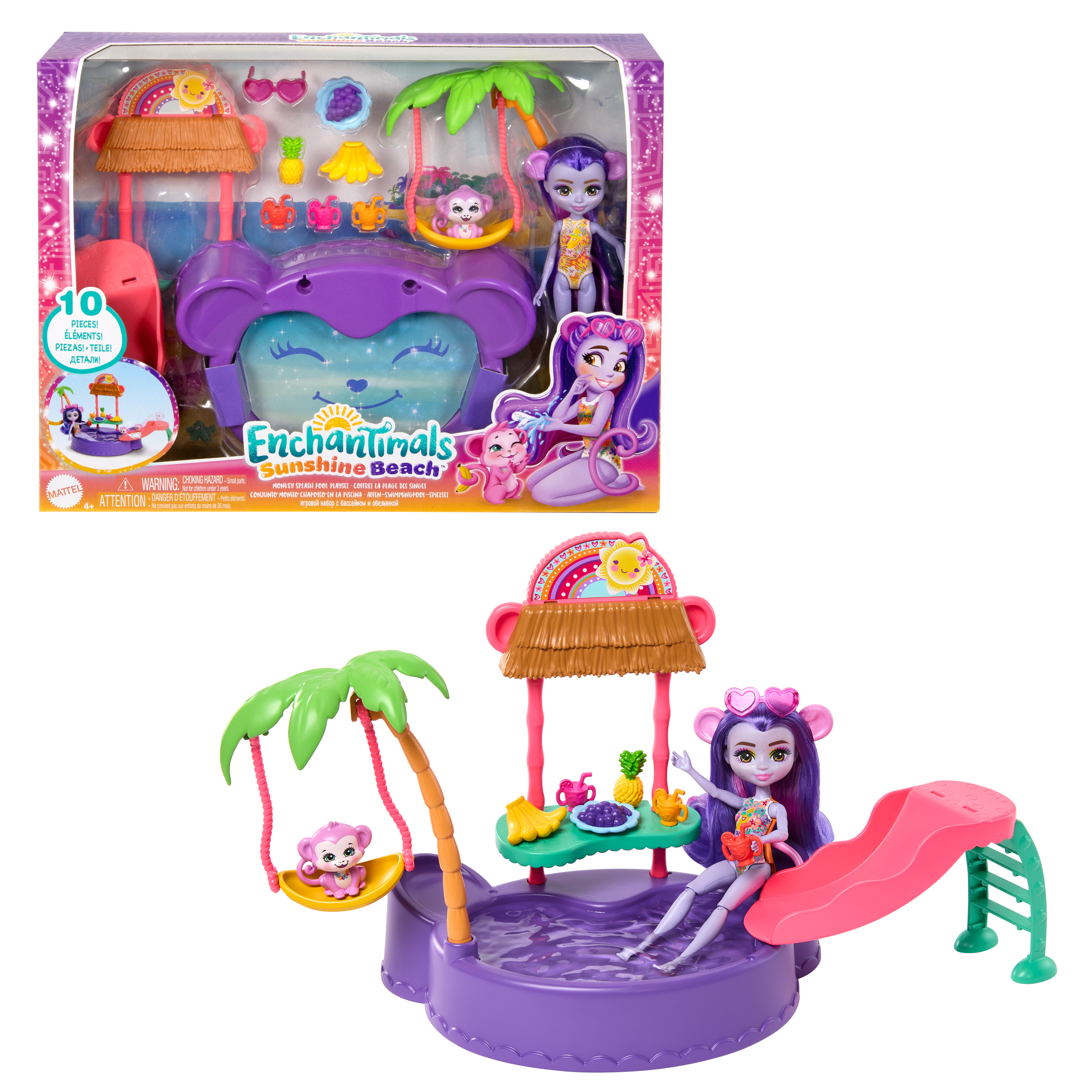 enchantimals sunshine island piscina  (mattel - htw73)