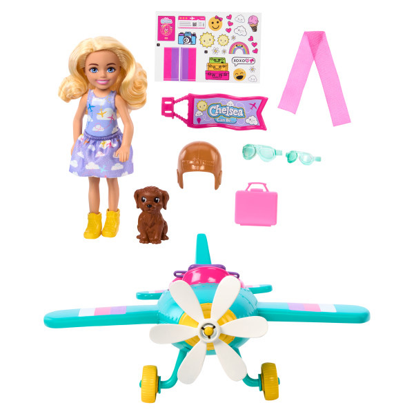 barbie chelsea tu puedes ser aviadora (mattel - htk38)